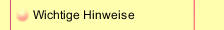 Wichtige Hinweise